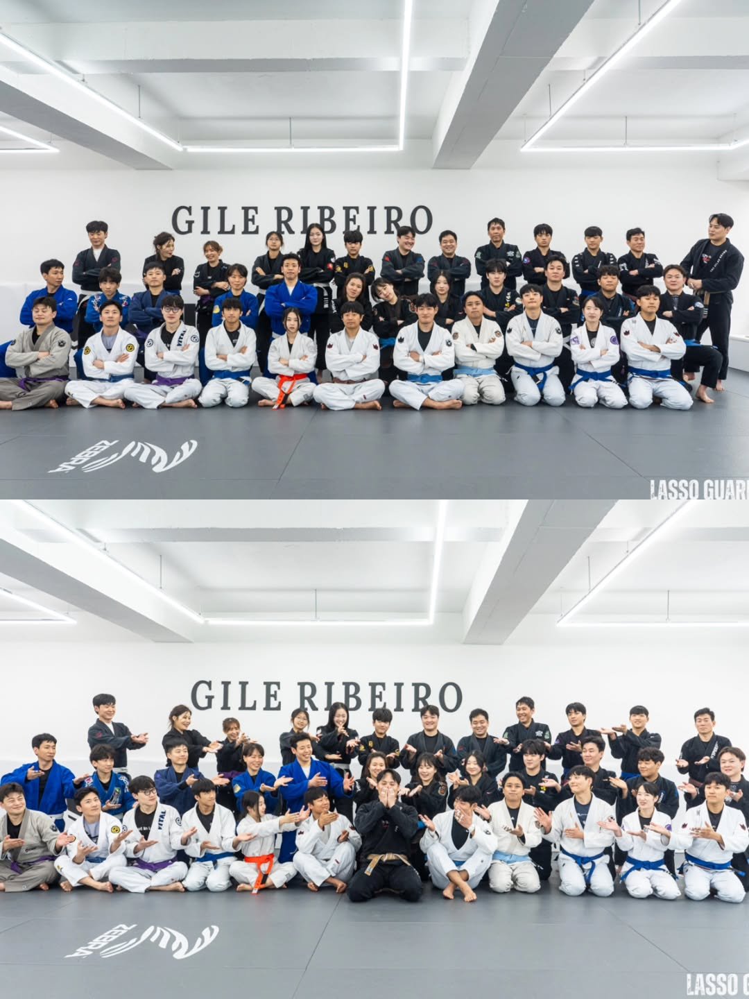 Photo shared by 대한라쏘가드협회 on March 14, 2026 tagging @ratel_gwacheon. May be an image of ‎martial arts, belt and ‎text that says '‎GILE ILERIBEIRO 2 RIBEIRO עההנשש LASSO_GUAR LASSO GUARI GILE GILERIBEIRO RIBEIRO LASSO‎'‎‎.