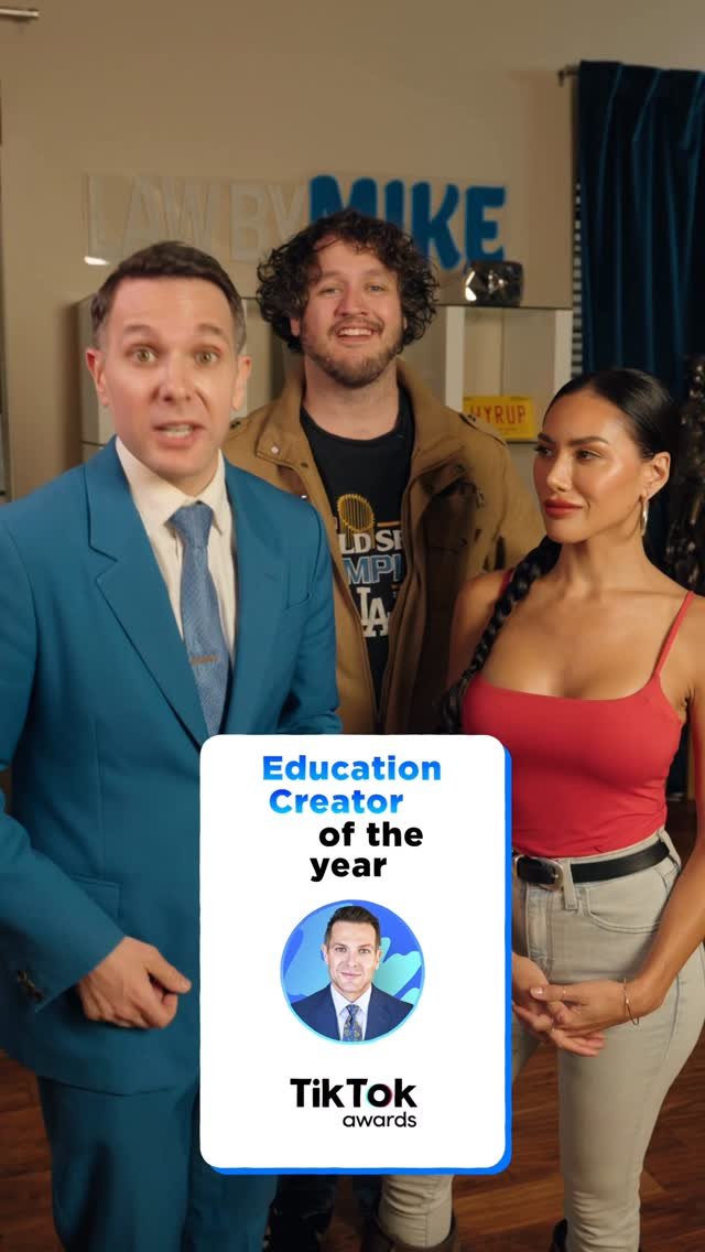 lawbymike 게시물 이미지: I was nominated for a TikTok Award! click the...