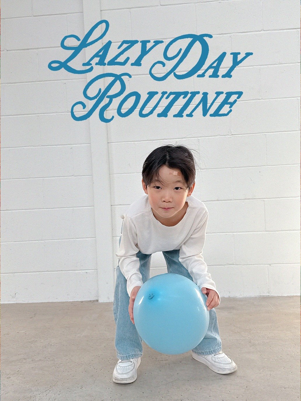 Photo by Lazy Day Routine on February 11, 2026. May be an image of child, magazine, sweatpants, balloon and text that says 'LizrDar Lazy DAr ROUTINE'.