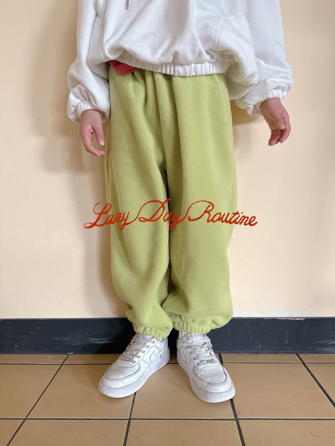 Photo by Lazy Day Routine on November 09, 2025. May be an image of sweatpants and text.