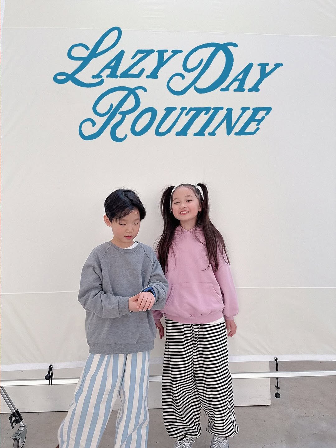 Photo by Lazy Day Routine on February 18, 2026. May be an image of sleepwear, sweatpants, stripes and text that says 'Lazy LizrDar DAY ROUTINE'.