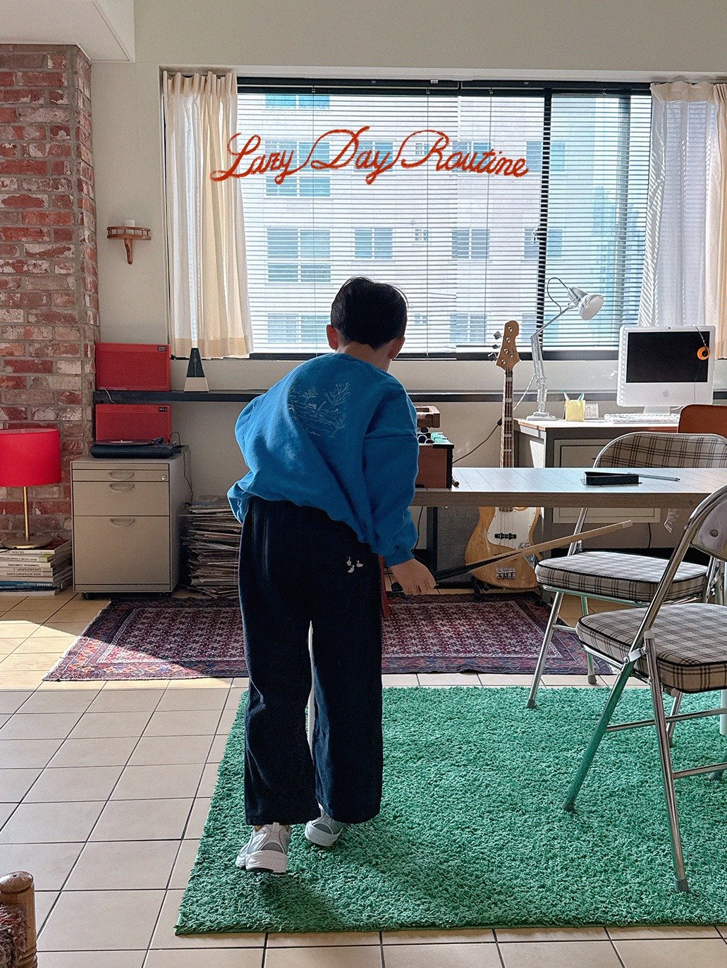 Photo by Lazy Day Routine on November 09, 2025. May be an image of standing, clothes iron, cornflower and text.