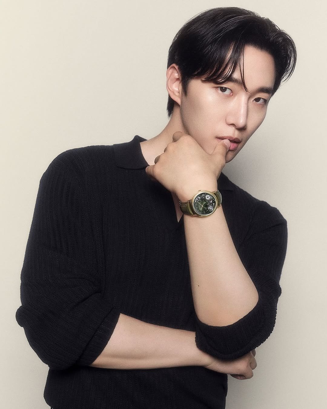 Photo shared by Piaget on August 26, 2025 tagging @le2jh. May be an image of one or more people, bolo tie and turtleneck.