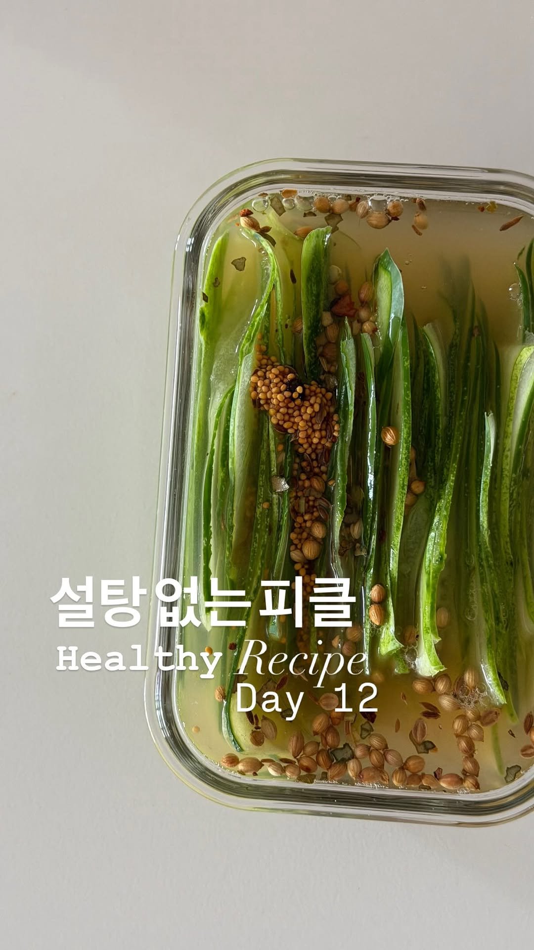 lee_pharmacy_ 게시물 이미지: 설탕 없는 피클 Day 12 🤤
⠀
⠀
끓이지 않고 쉽게 만드는 피클이예요.
오이,...