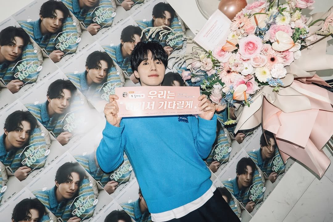 Photo by 이동욱 (Official_Instagram) on January 31, 2026. May be an image of one or more people, bangs, top and text.