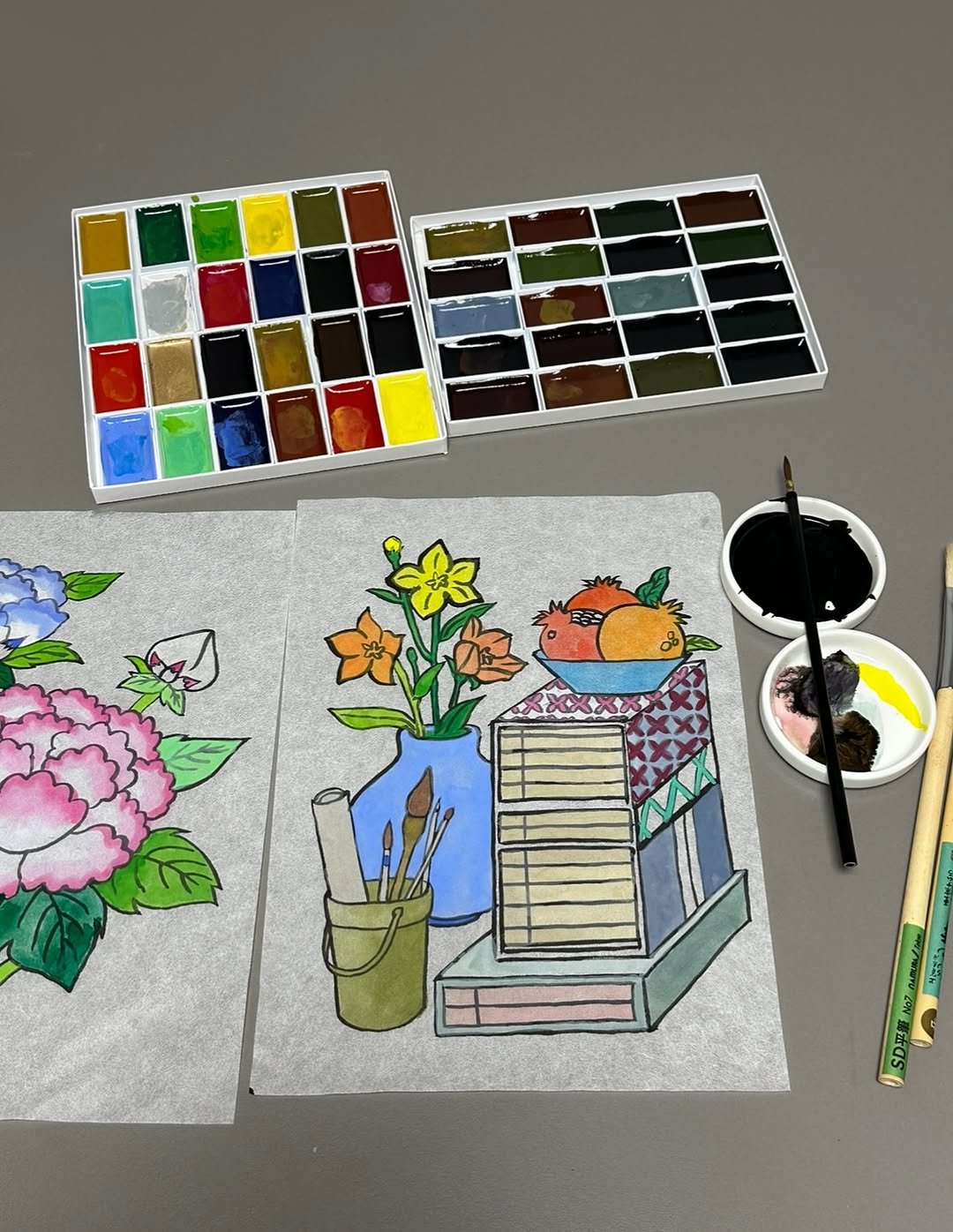 Photo shared by 리곡 on September 06, 2025 tagging @hwabangnet. May be an illustration of pallette, sketch and text that says 'SD平華'.