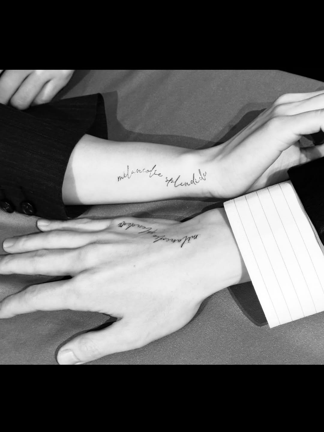 Photo by 이준혁 on February 10, 2026. May be a doodle of one or more people, henna and tattoo.