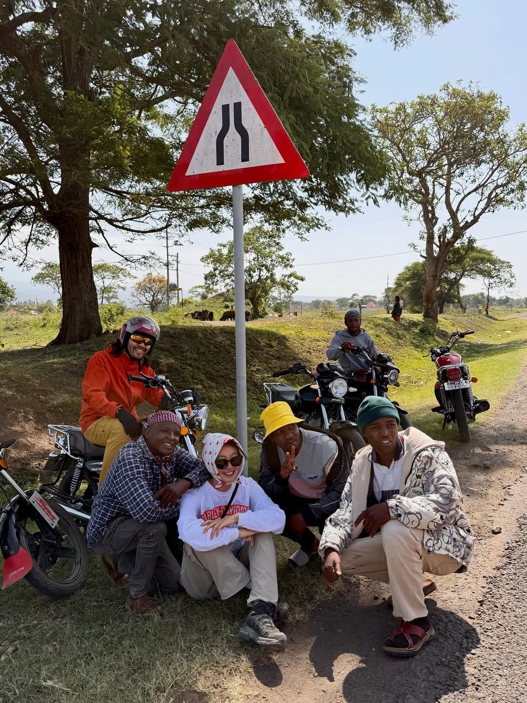 Photo shared by 이시영_Lee Si Young (actress)🇰🇷 on February 08, 2026 tagging @harley.korea. May be an image of one or more people, motorcycle, tire, helmet, scooter, road and text.