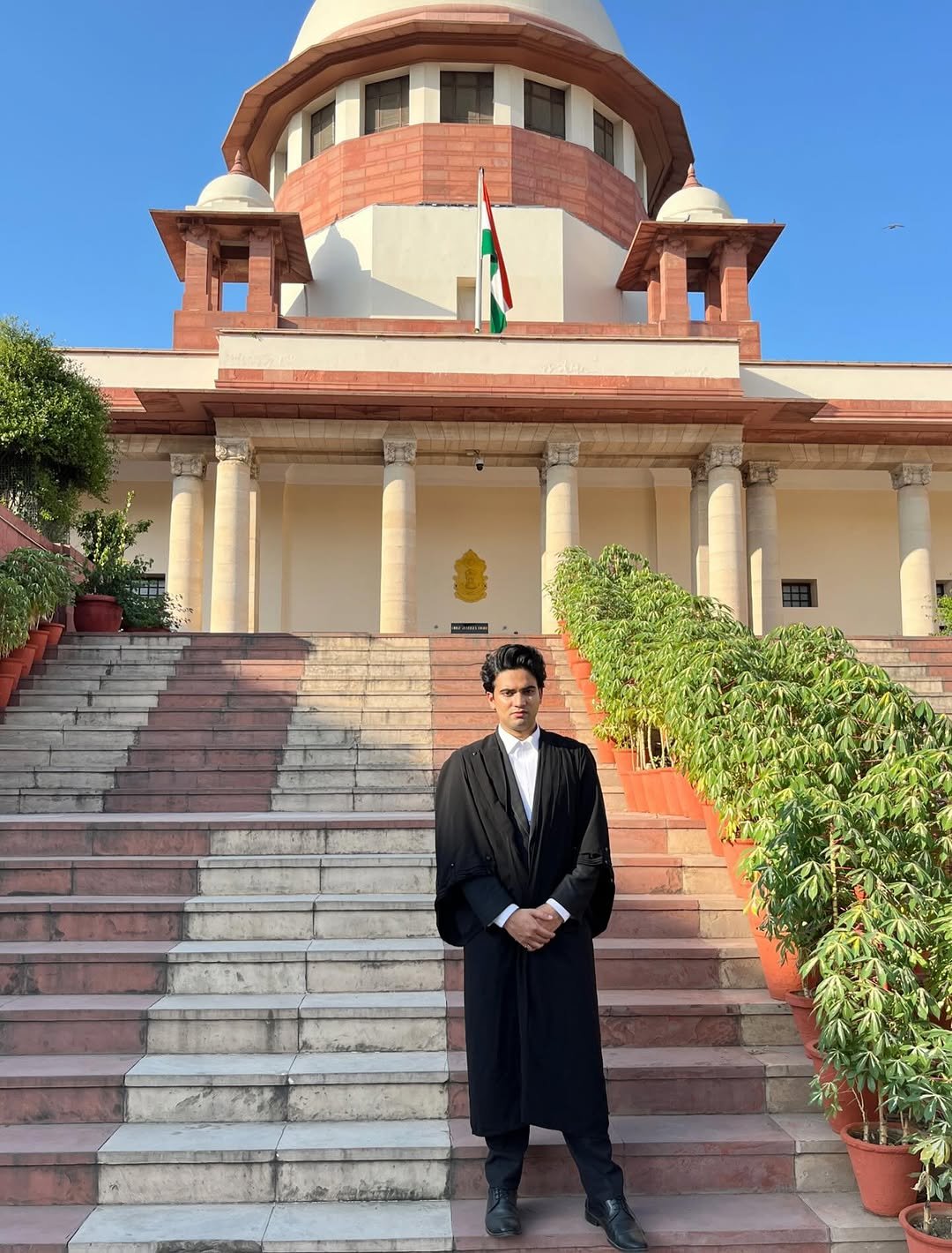 Photo by Utsav Shukla in Supreme Court of India. May be an image of 1 person, temple and text.