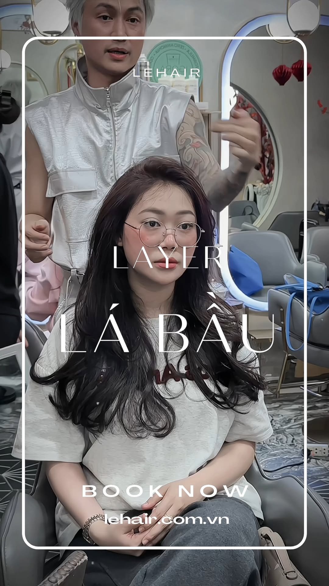 lehair.salon 게시물 이미지: Lehair tiếp tục lên em tóc uốn dáng Layer Lá...