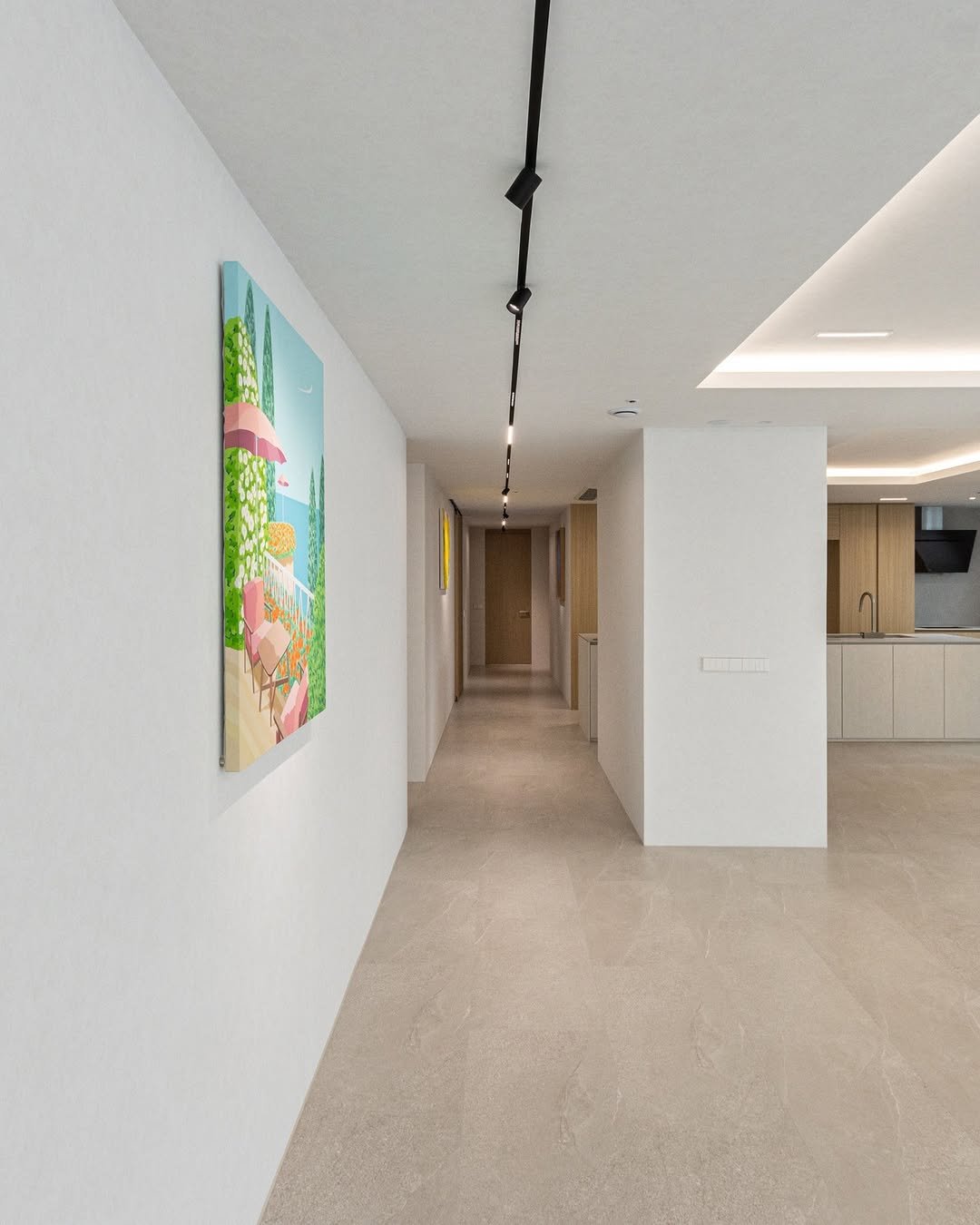 Photo by 레몬하우스 인테리어 on April 14, 2026. May be an image of lighting, indoors, hallway and text.