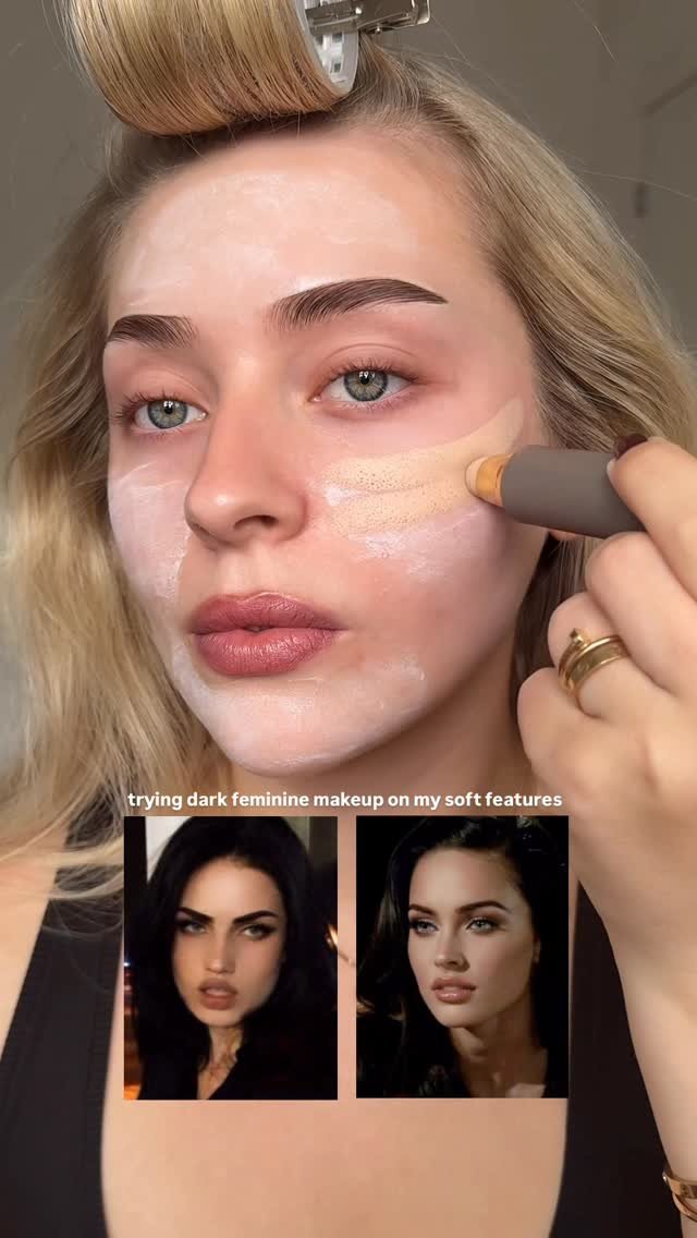 lenkalul 게시물 이미지: trying ‘dark feminine’ makeup on my soft...