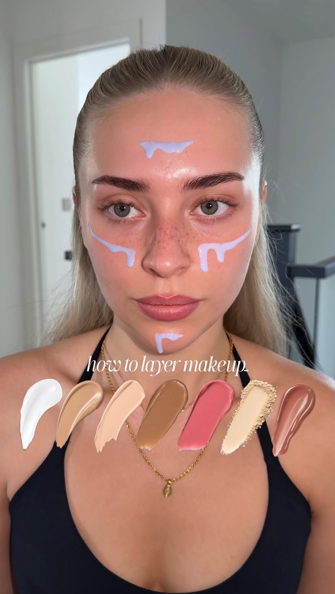 lenkalul 게시물 이미지: ad how to layer a full glam makeup⭐️💄 save it...