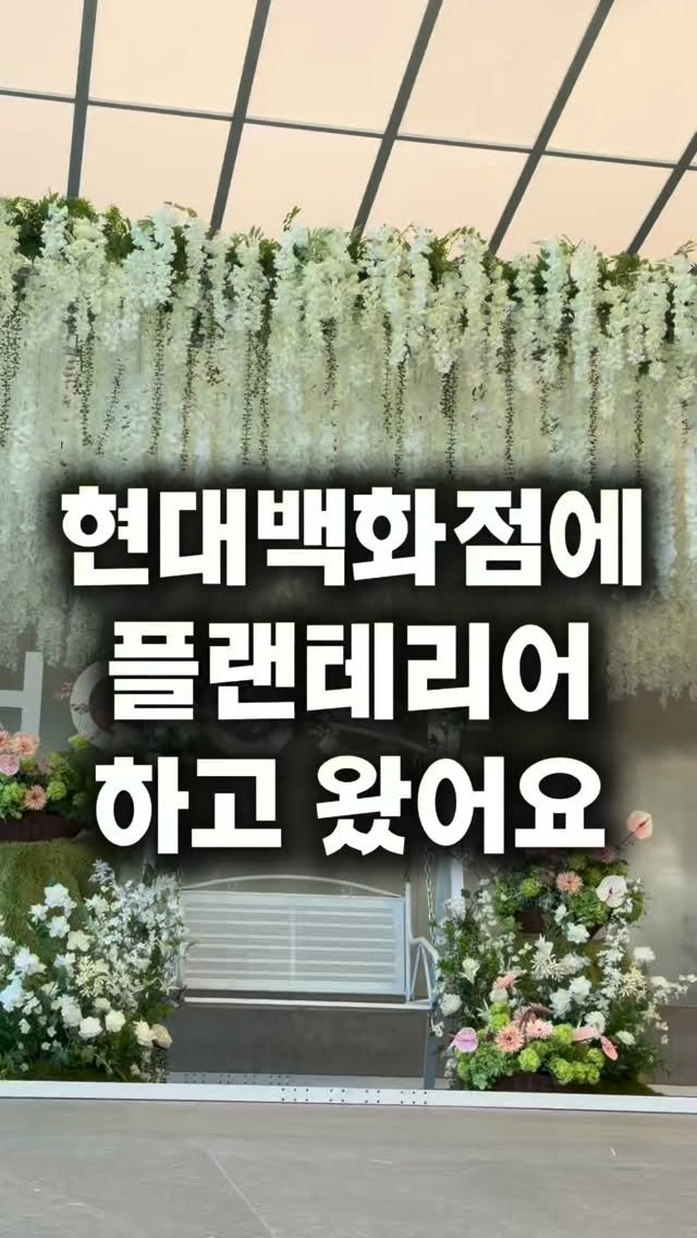 lesoleilflower 게시물 이미지: 저 현대백화점에 플랜테리어 시공하고 왔어요! 

트와일라잇 웨딩스타일로 연출한...