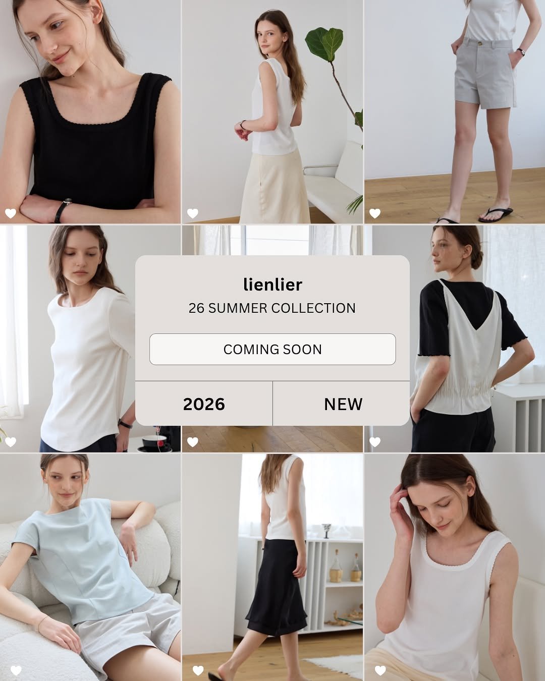 lienlier 게시물 이미지: 리앙리에의 새로운 시작과 함께,
26 SUMMER COLLECTION이 곧...