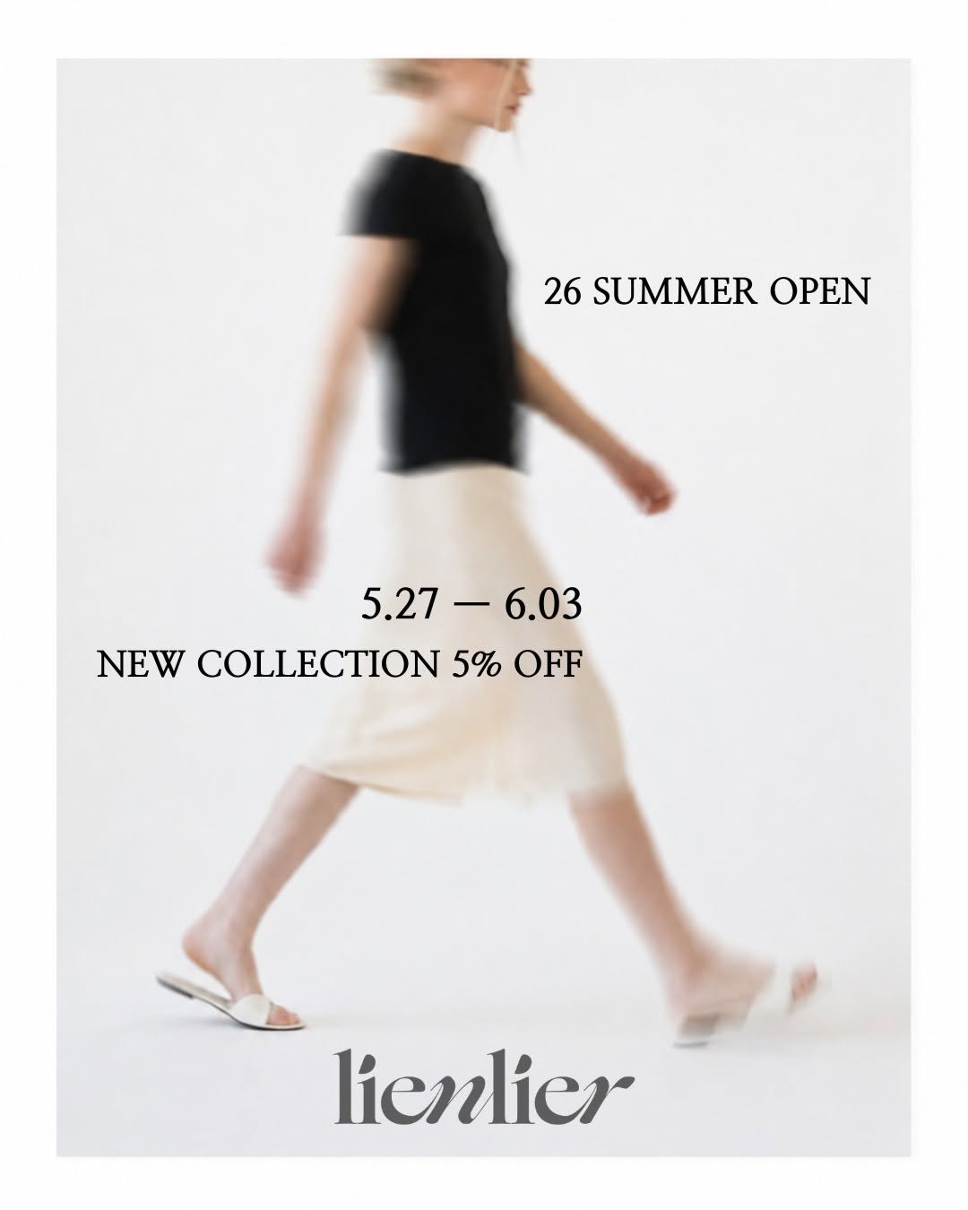 lienlier 게시물 이미지: 26 SUMMER OPEN 🤍

리앙리에의 26 SUMMER 컬렉션이...