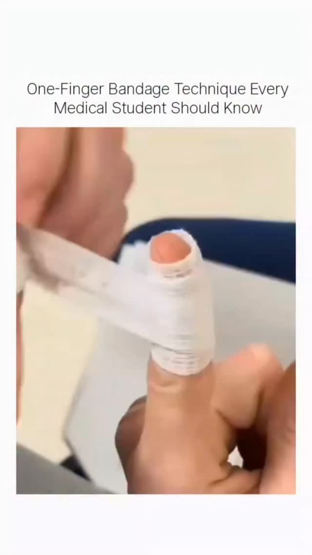lifeimprovement 게시물 이미지: This simple one-finger bandage technique is...