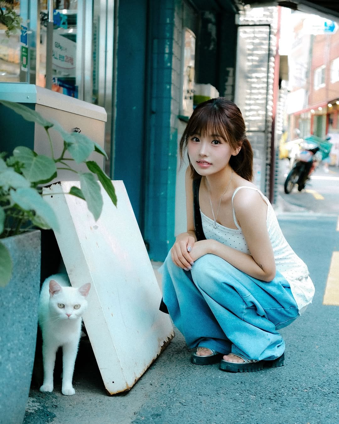 Photo shared by 리향 on July 23, 2025 tagging @jinoo._.p. May be an image of 1 person and street.