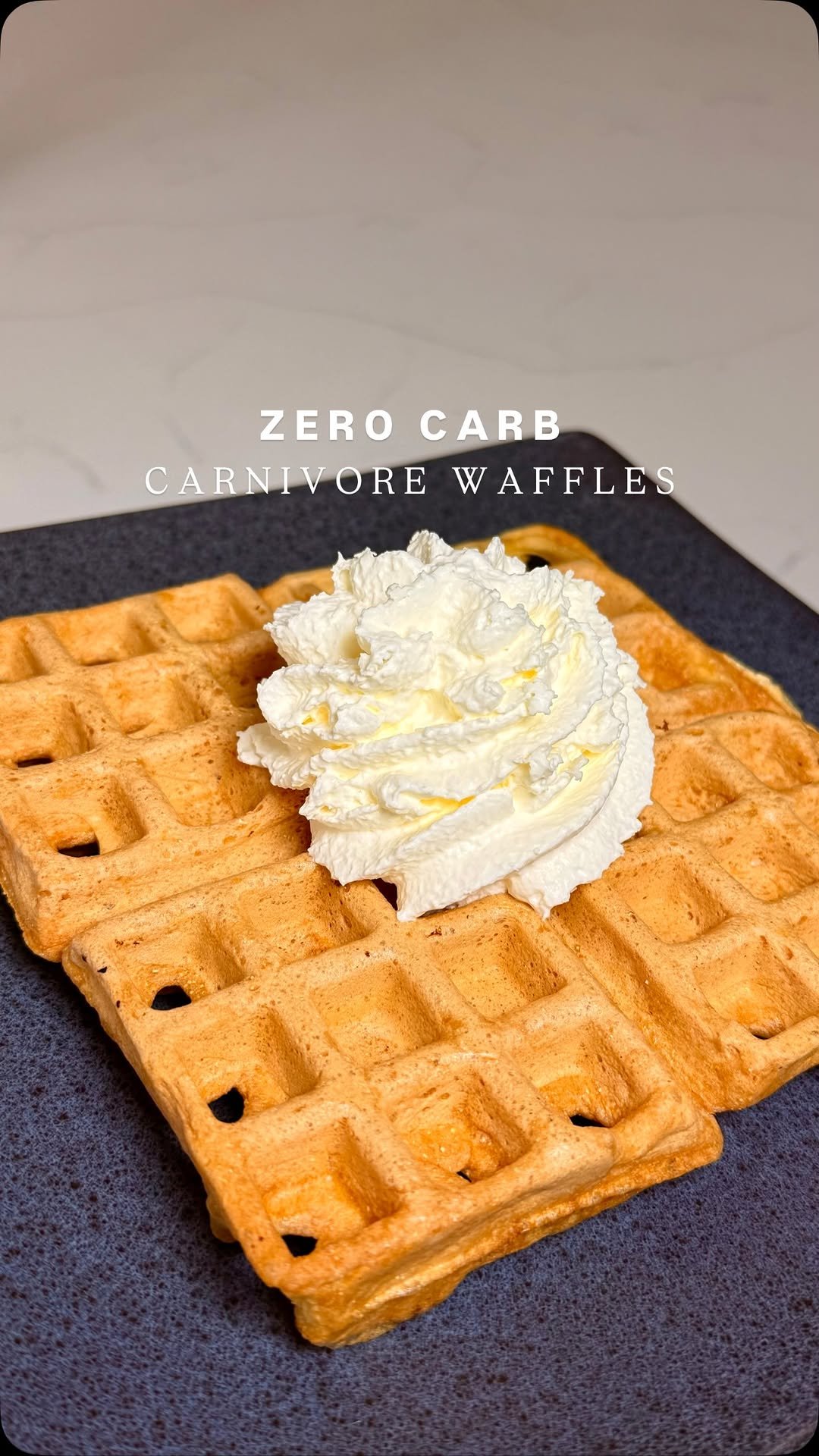 lilsipper 게시물 이미지: @lilsipper 2-INGREDIENT CARNIVORE WAFFLES!...