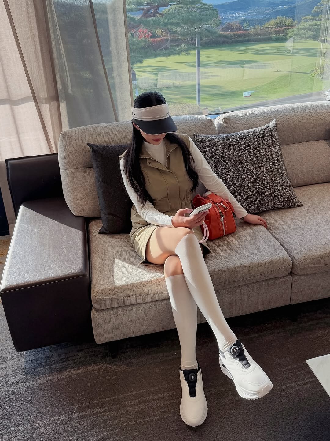 Photo shared by Lily 🇰🇷 on November 06, 2025 tagging @wide.angle. May be an image of tights, miniskirt and text.