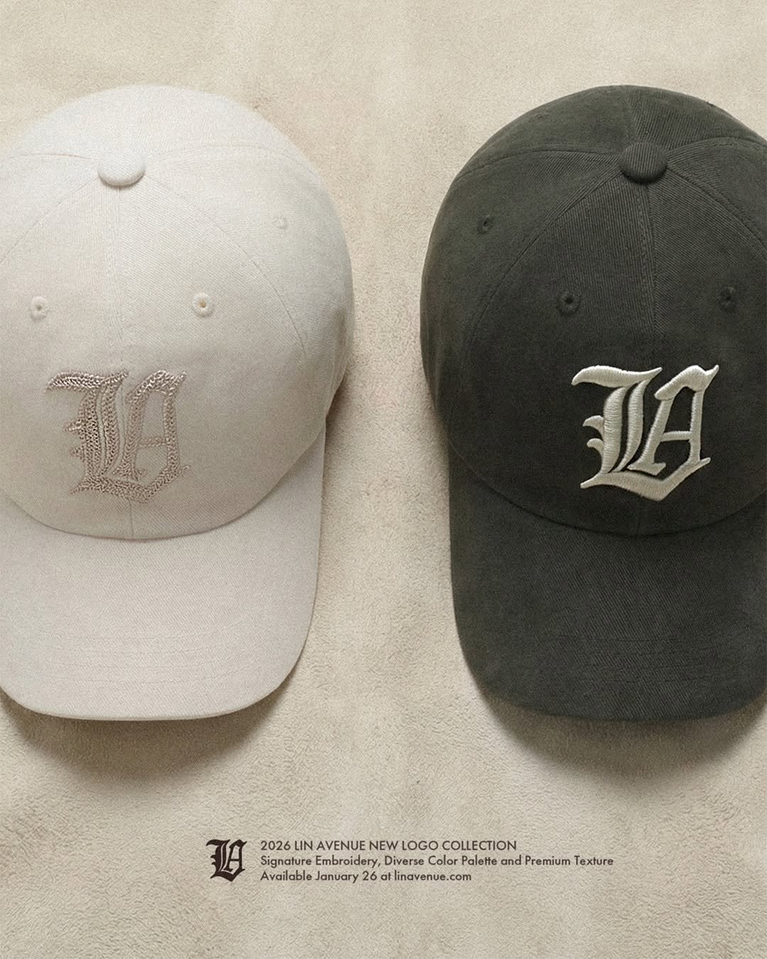 lin.ave.nue 게시물 이미지: NEW LA BALLCAP

· Chain Stitch
· Bold...