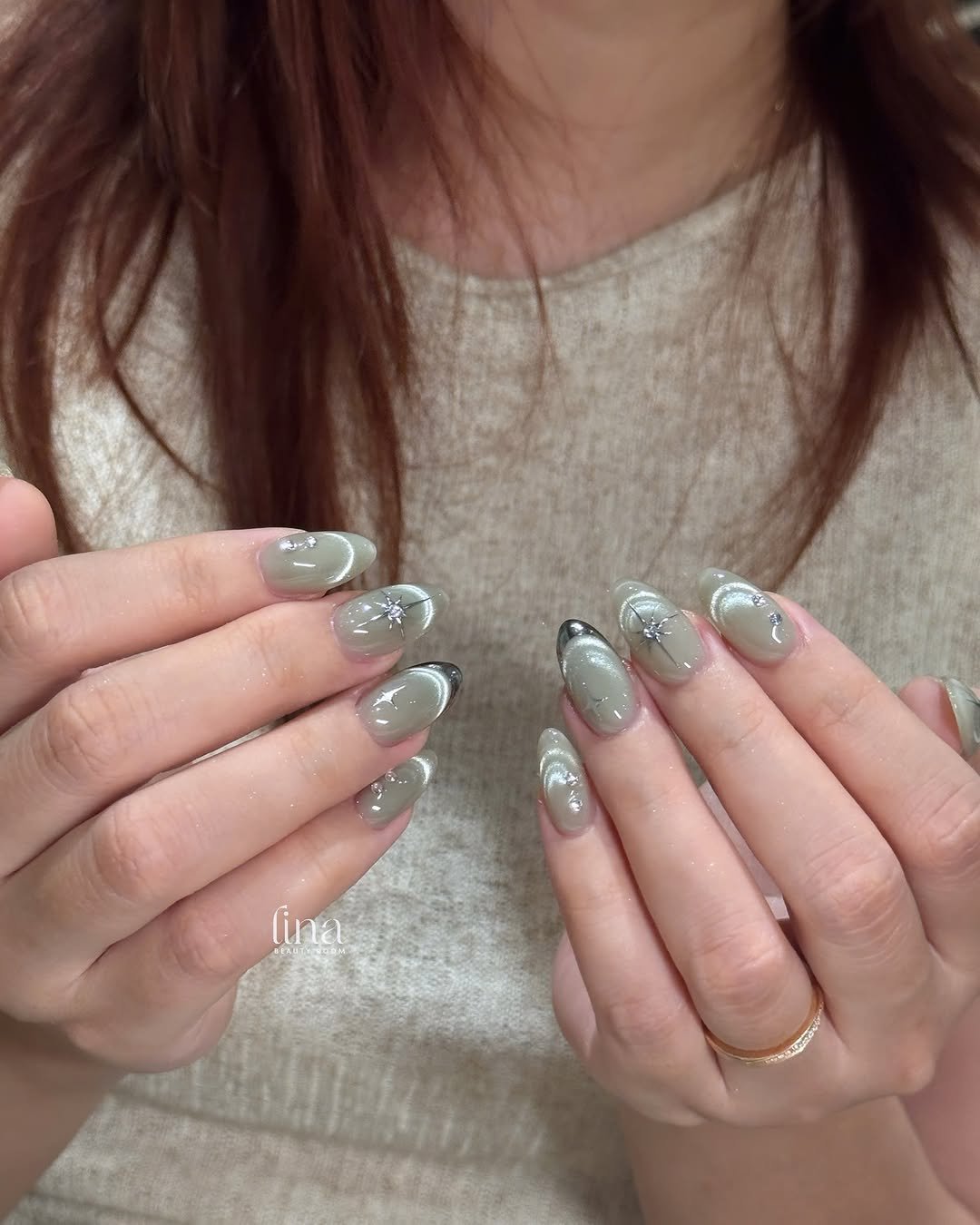 lina.beautyroom 게시물 이미지: Hơ french mắt mèo vẫn cứ là đơn giản mà lại sang