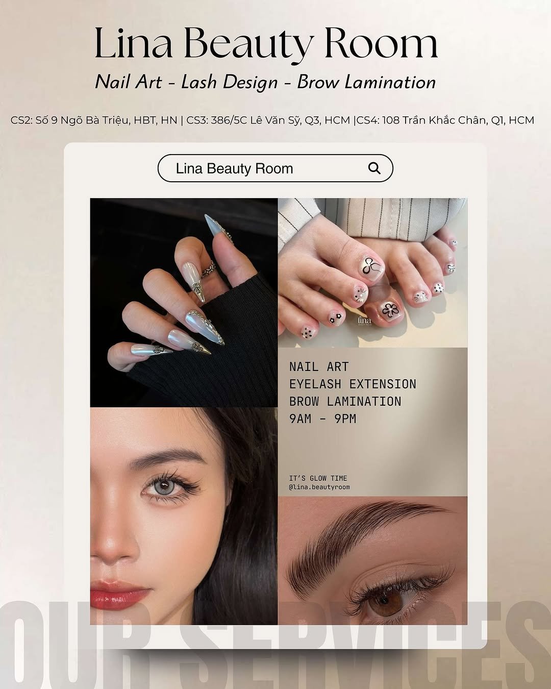 lina.beautyroom 게시물 이미지: 𝐋𝐢𝐧𝐚 𝐮𝐩𝐝𝐚𝐭𝐞 — 𝐎𝐮𝐫 𝐬𝐞𝐫𝐯𝐢𝐜𝐞𝐬
Cập nhật dịch vụ có...