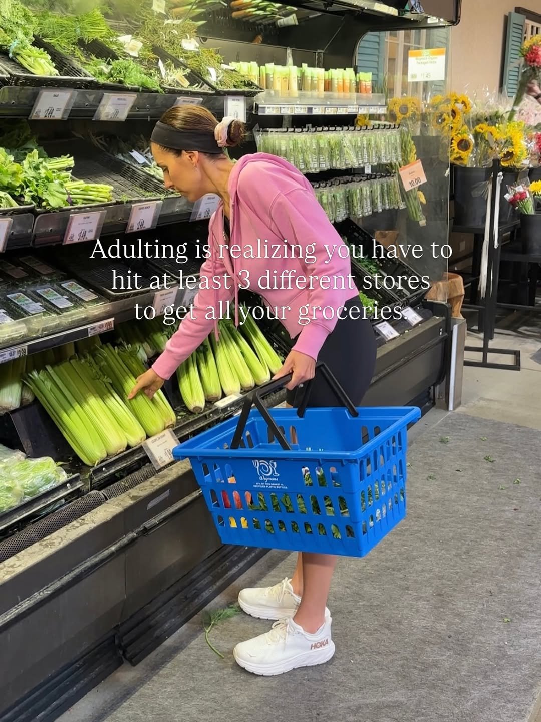 Photo by Lindsay Keosayian on March 18, 2026. May be an image of buggy, shopping cart, vegetable, grocery bag and text.