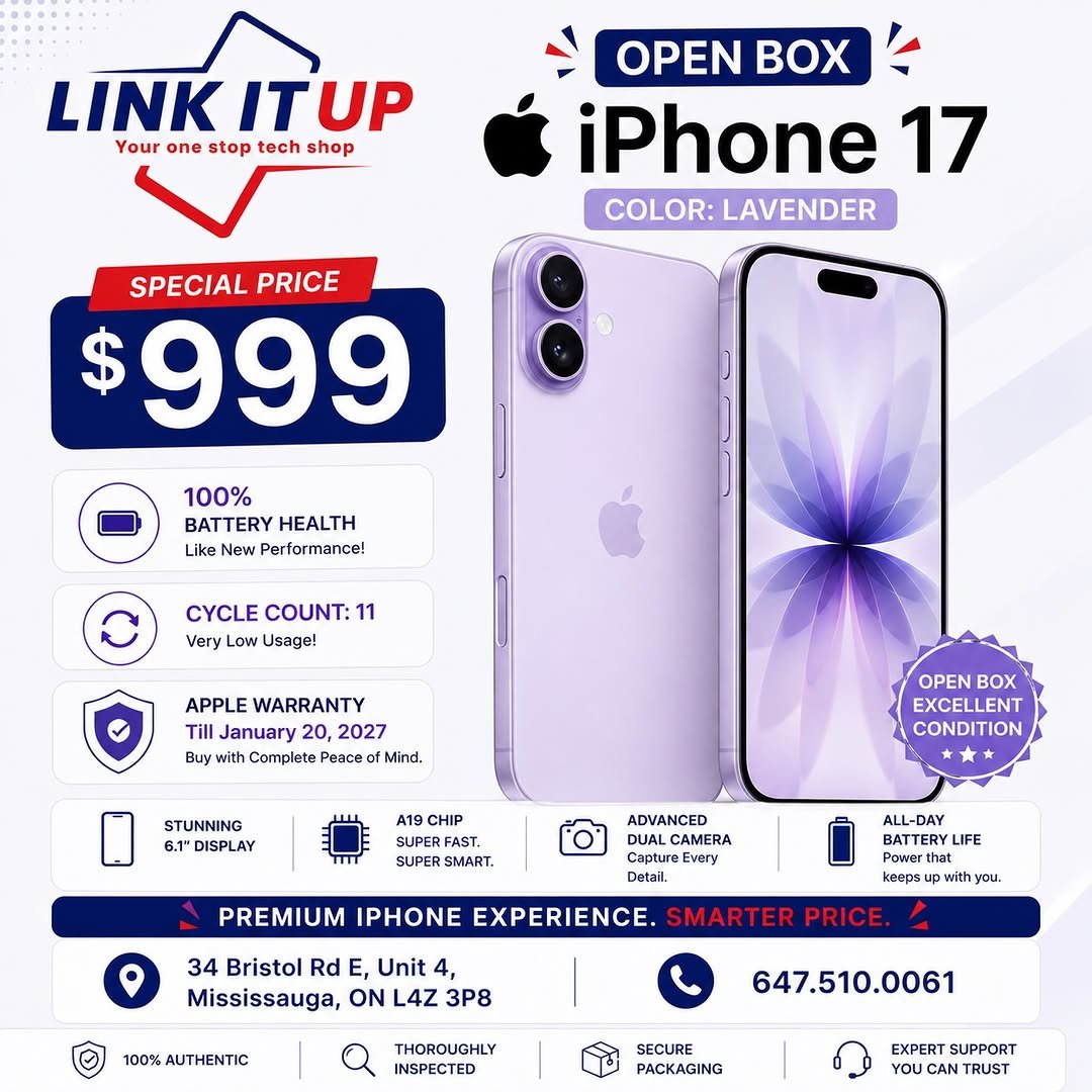 linkitupstore 게시물 이미지: 💜 Looking for an iPhone that feels brand new...