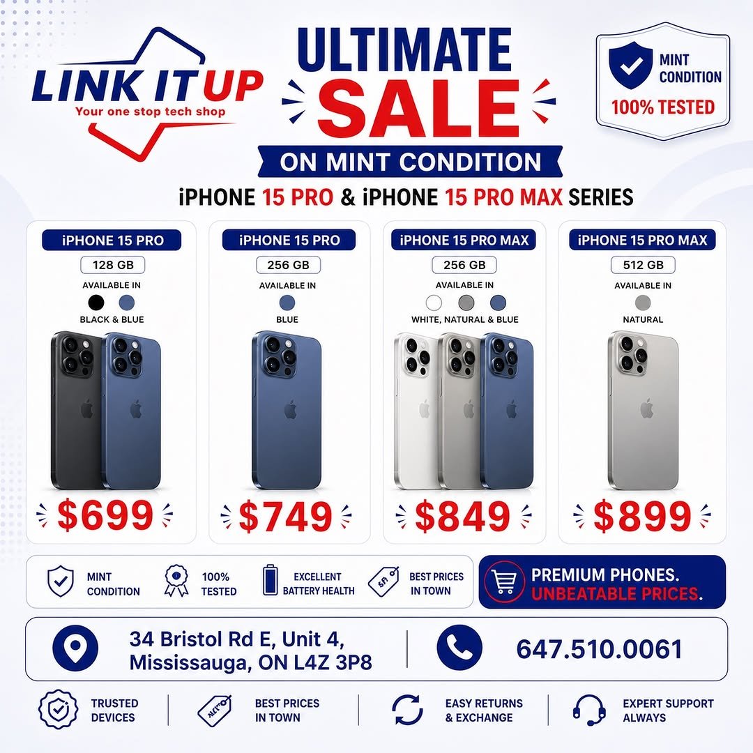 linkitupstore 게시물 이미지: 🔥 **Ultimate iPhone 15 Pro Sale is Here!**...