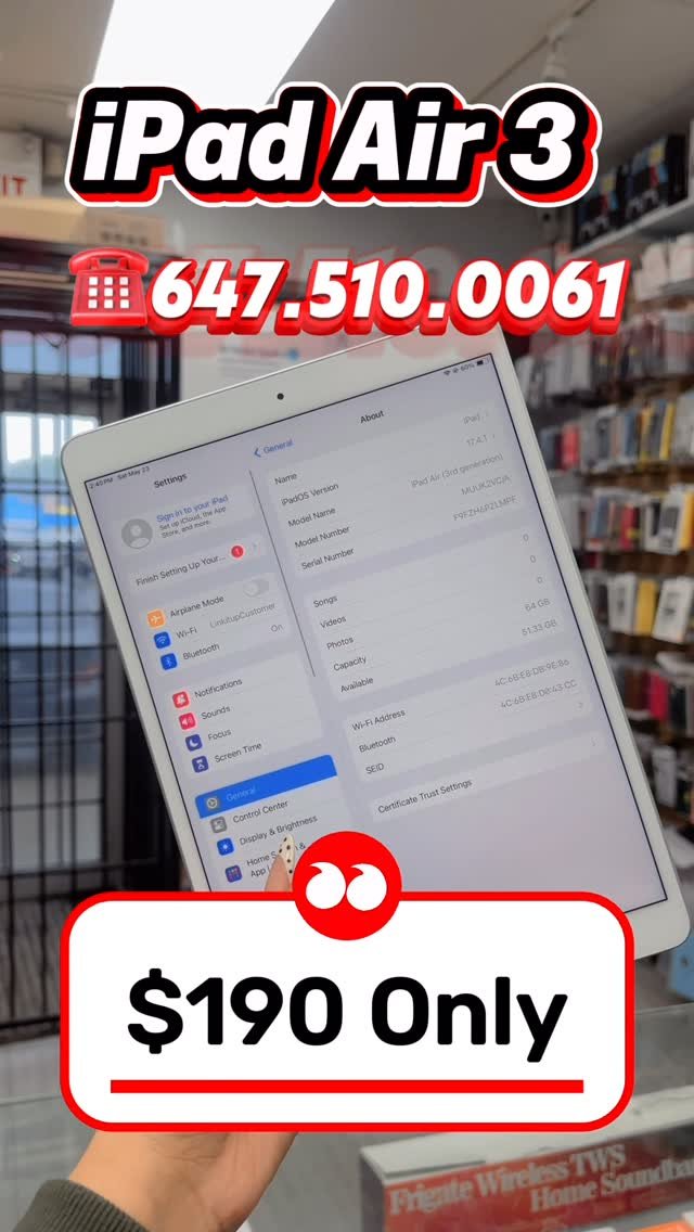 linkitupstore 게시물 이미지: 🔥 APPLE DEAL ALERT 🔥
Get the iPad Air 3 64GB...