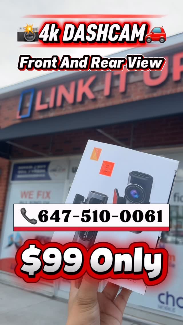 linkitupstore 게시물 이미지: 🚗🔥 4K Dashcam ONLY $99!
📸 Front + Rear...