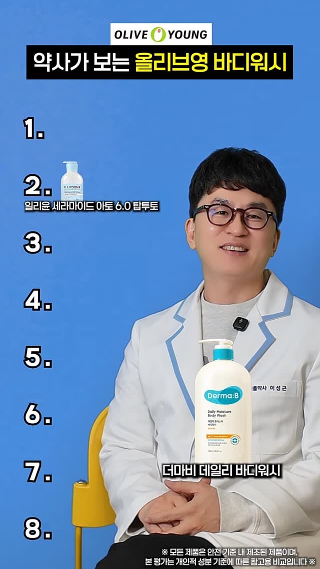 little_yaksa 게시물 이미지: 24년 차 약사가 올리브영 바디워시 8종을 정리해봤습니다^^

단순 사용감이 아니라...