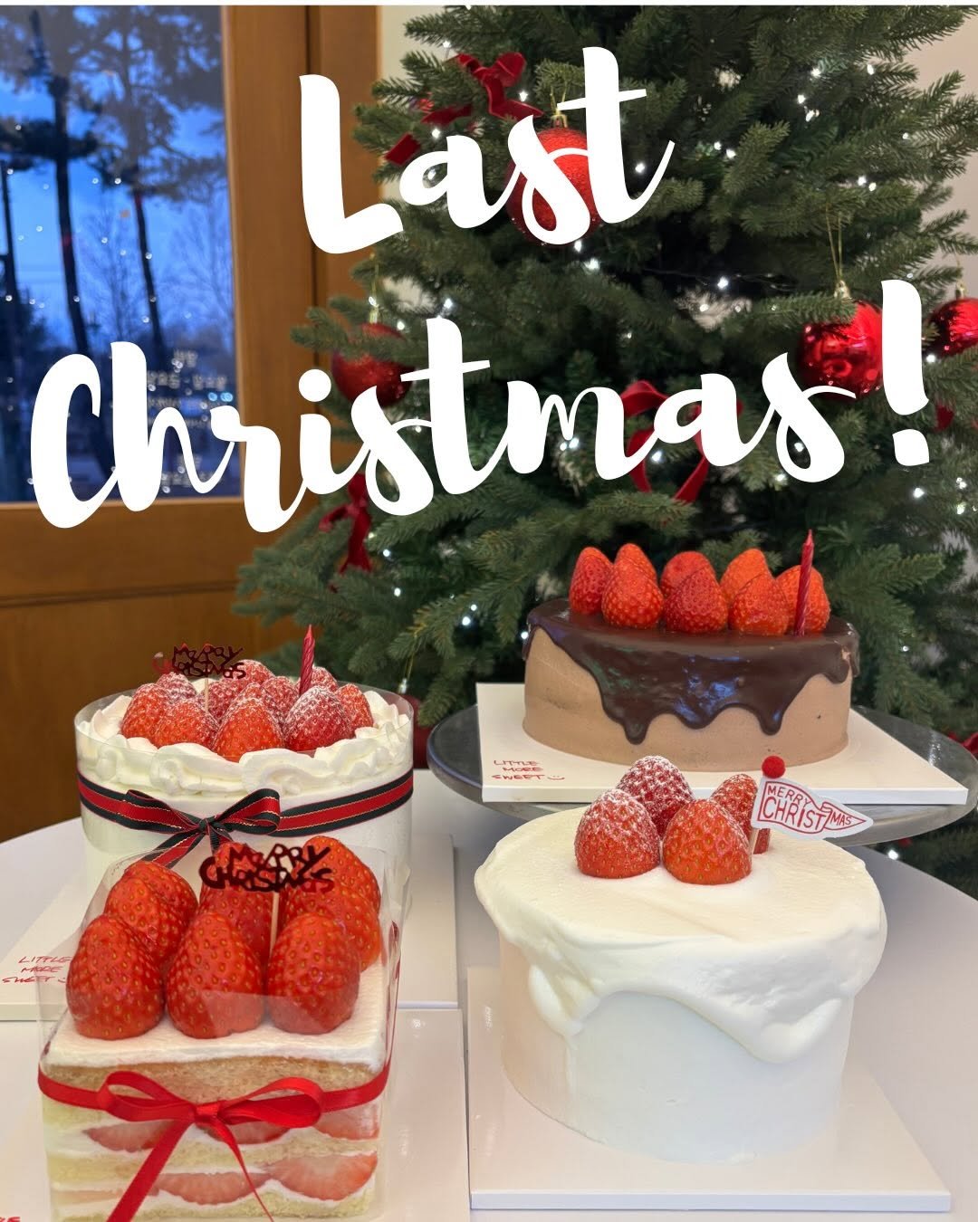 Photo by Littlemoresweet on December 09, 2025. May be an image of strawberry, fruitcake, cheesecake, chocolate cake and text.