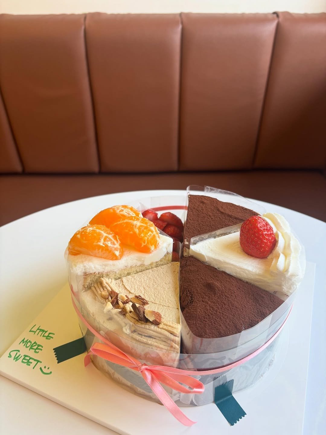 Photo by Littlemoresweet on December 10, 2025. May be an image of ‎chiffon cake, strawberry, tiramisu, fruitcake, cheesecake and ‎text that says '‎LITILE MORE SWEET SIEET ت‎'‎‎.