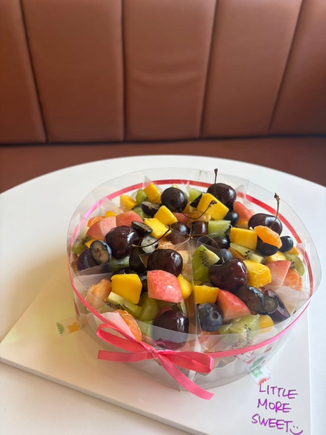 Photo by Littlemoresweet on July 11, 2025. May be an image of cake, strawberry and text that says 'LITTLE MORE SWEET.'.