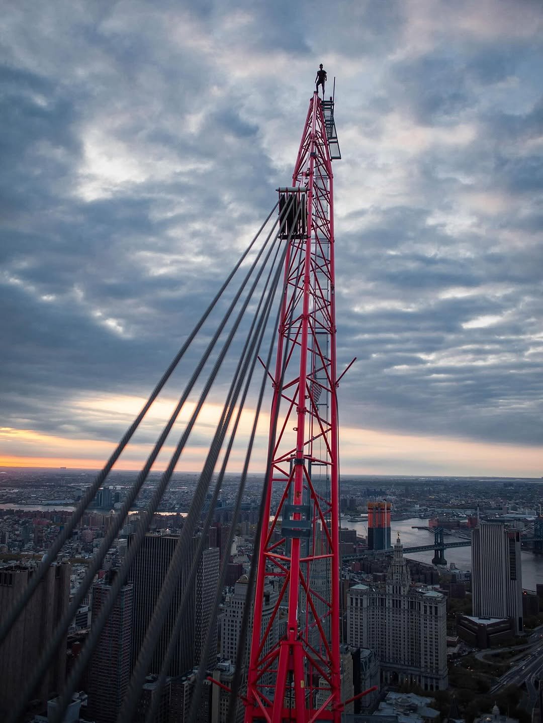 Photo by Justin on February 09, 2026. May be an image of roller coaster, crane, skyscraper and tower.