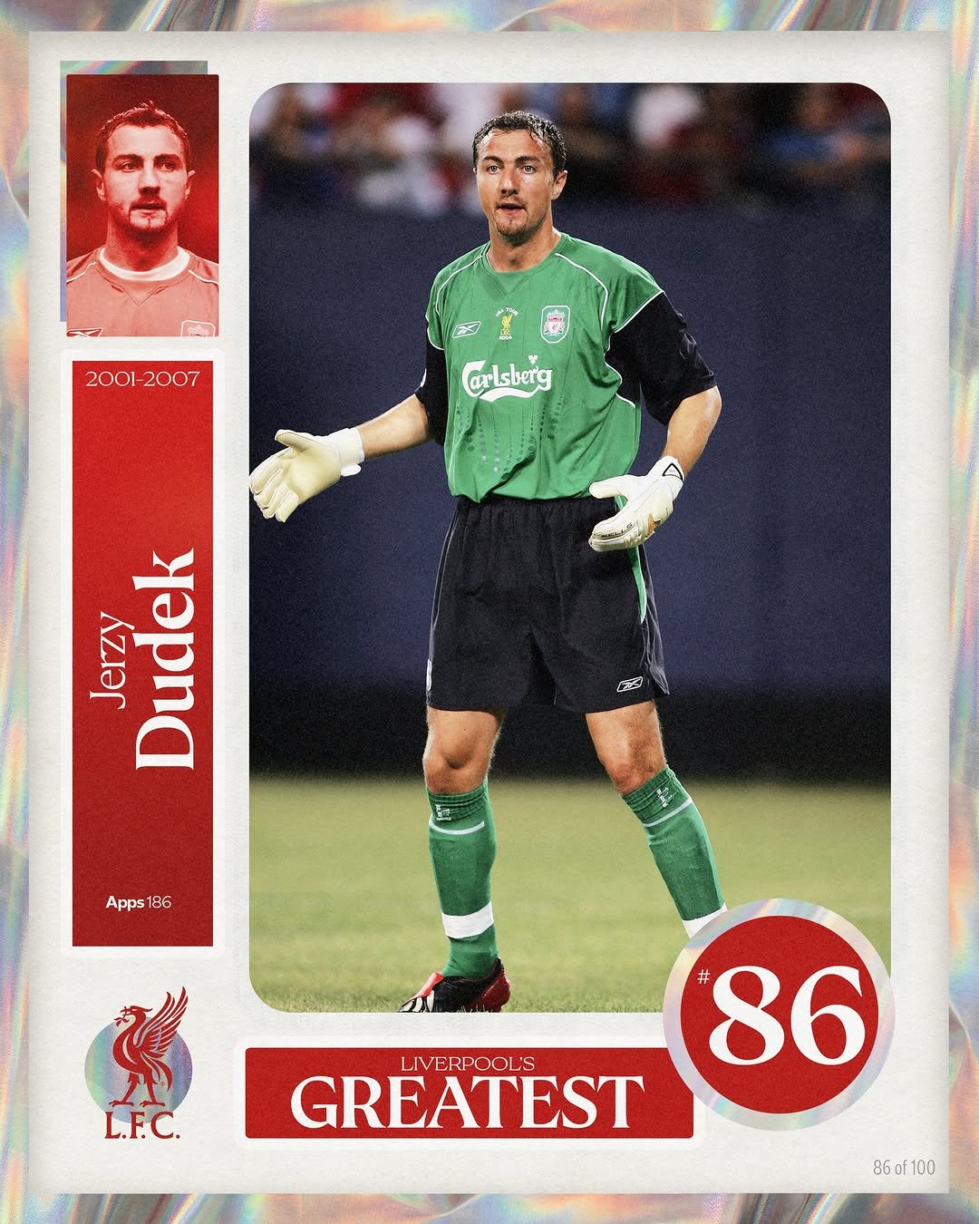 liverpoolfc 게시물 이미지: Liverpool's Greatest - No.86: Jerzy Dudek 🧤