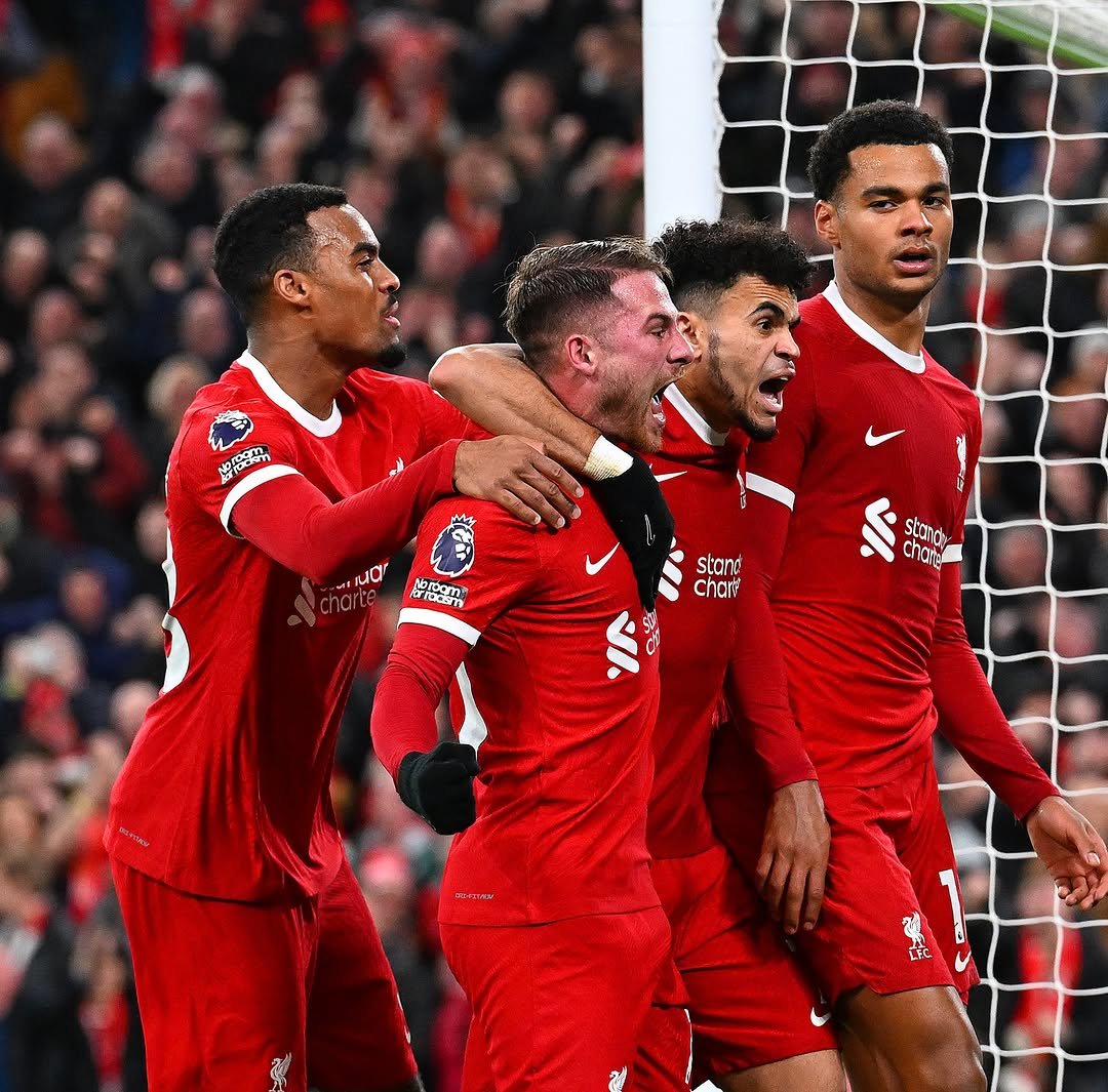 Photo by Liverpool Football Club on February 21, 2026. May be an image of football, soccer, crowd and text.