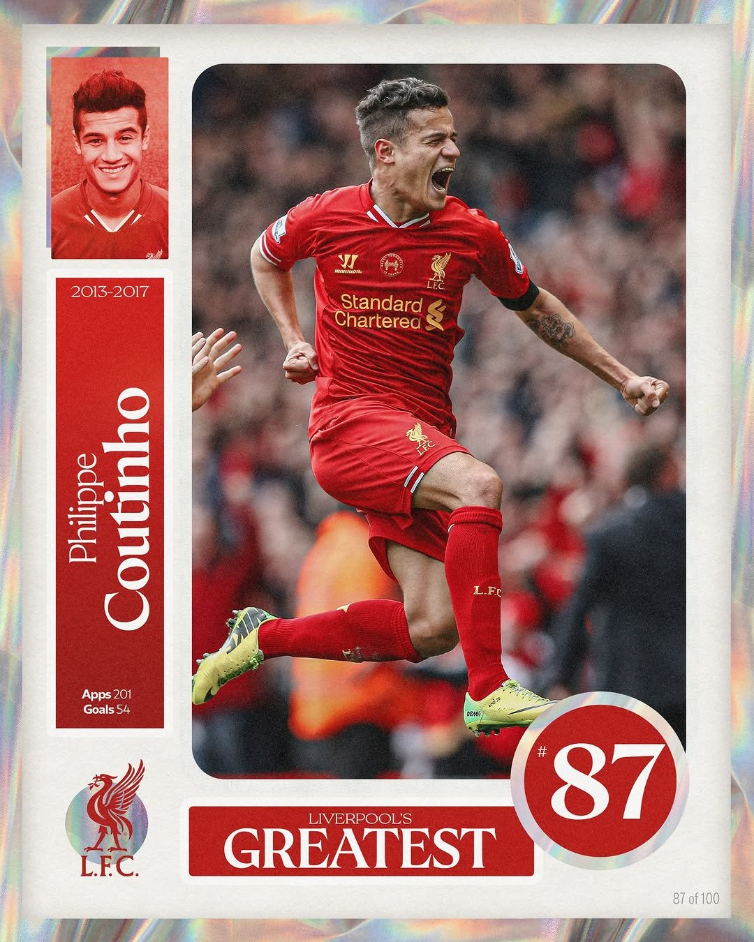 liverpoolfc 게시물 이미지: Liverpool's Greatest - No.87: Philippe Coutinho 🪄