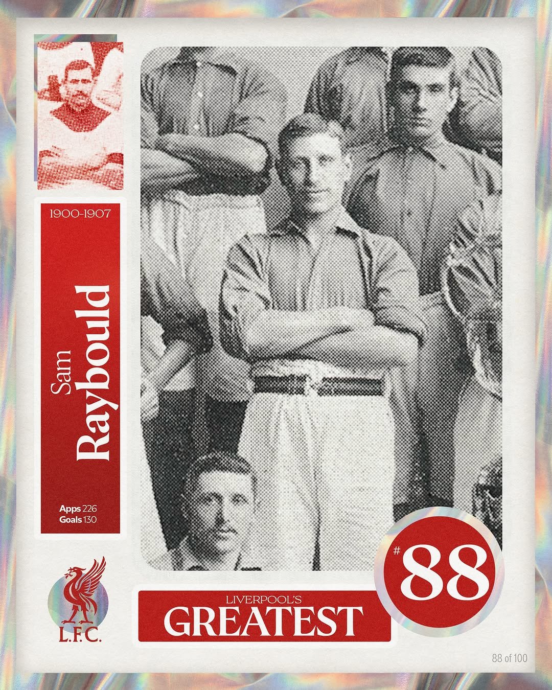 liverpoolfc 게시물 이미지: Liverpool's Greatest - No.88: Sam Raybould 👌