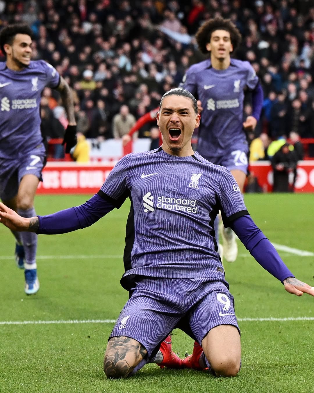 Photo by Liverpool Football Club on February 21, 2026. May be an image of football, soccer, stadium and text.