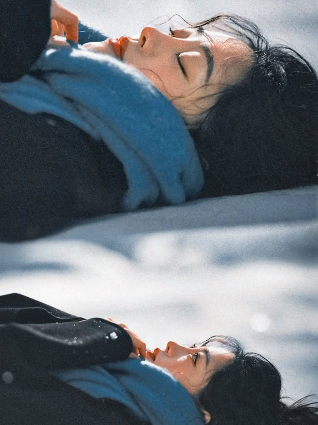 Photo by 임우연 on December 09, 2025. May be an image of one or more people, people sleeping, duffle coat, poster, parka and text.