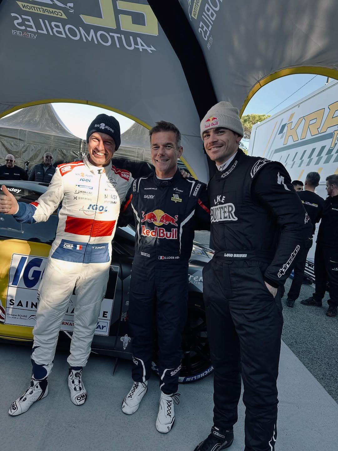 Photo by Yoann Bonato in Saint-Tropez with @loicbruni29, and @sebloebofficiel. May be an image of racing vehicles, race car and text.