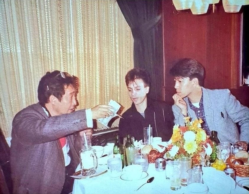 Photo by lolliesstreet on September 22, 2025. May be an image of 3 people, bangs, dinner jacket and text.