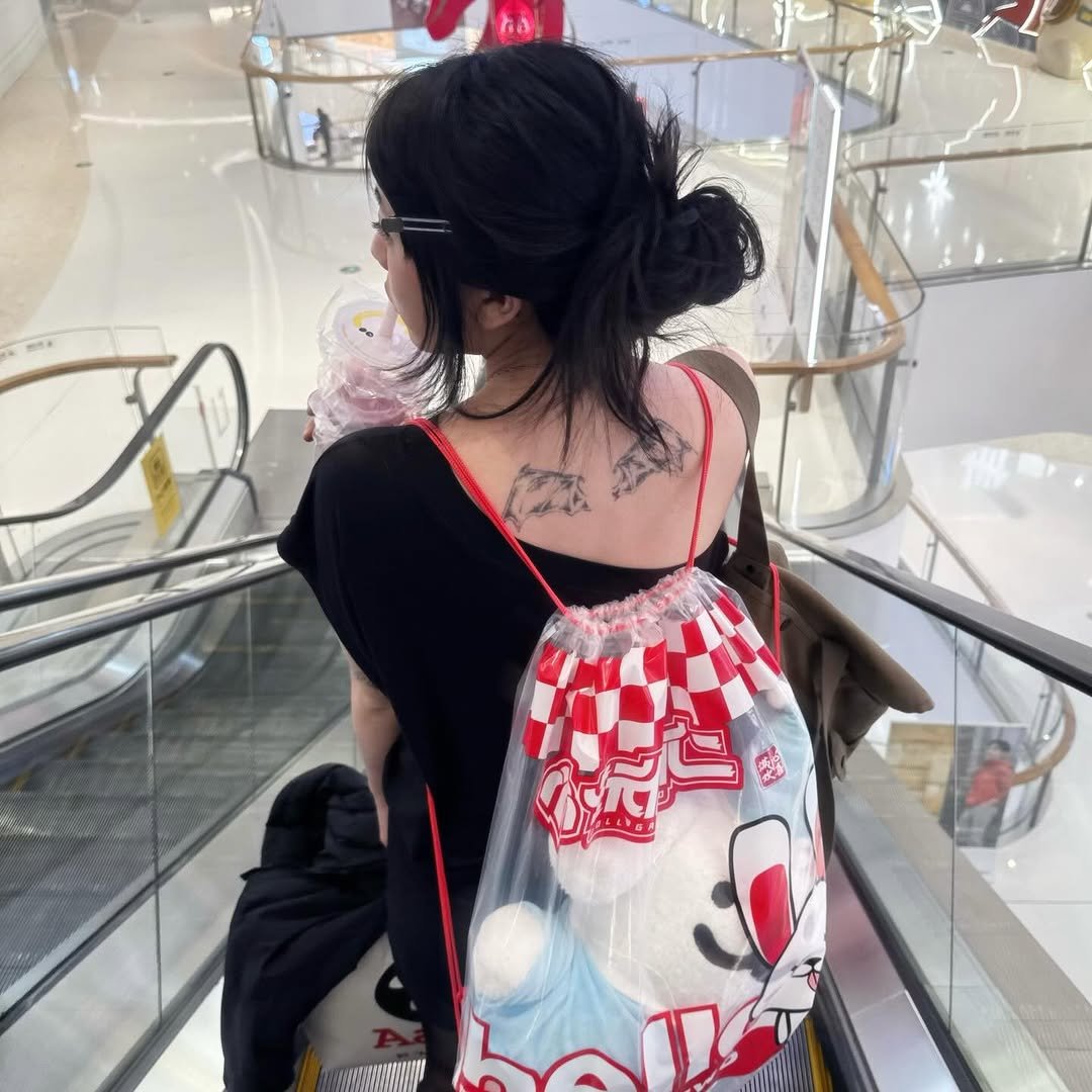 Photo by ASHLEY ZHANG on February 20, 2026. May be an image of grocery bag, purse, drawstring, sling, pouch and text.