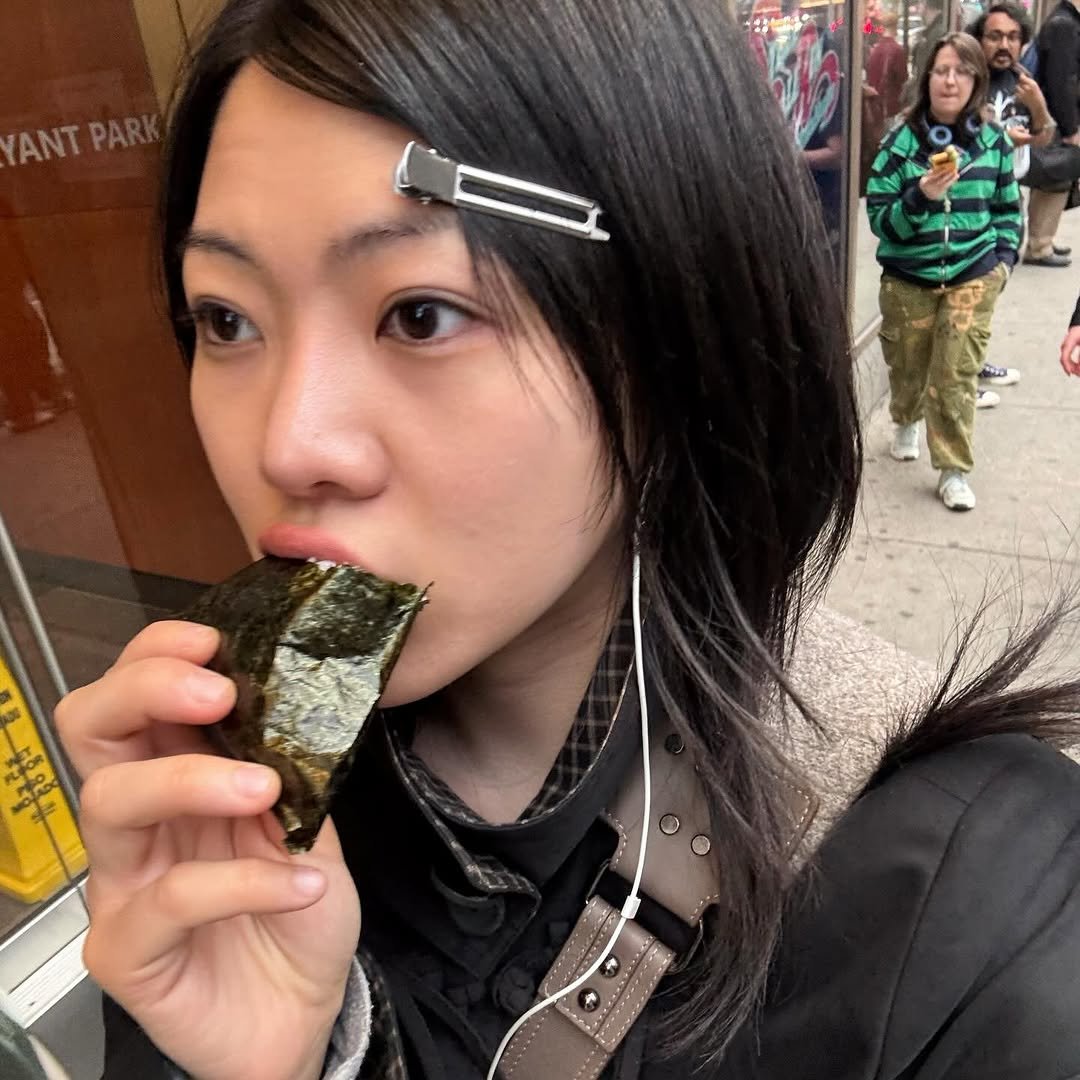 Photo by ASHLEY ZHANG on March 25, 2026. May be an image of soy sauce, chopsticks, seaweed and text.