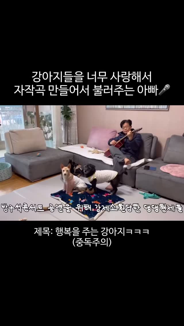 lovely_taeny 게시물 이미지: 중독주의. 아빠의 자작곡! 행복을 주는 강아지ㅋㅋㅋㅋ
이거 누가 수능금지곡이라고도...