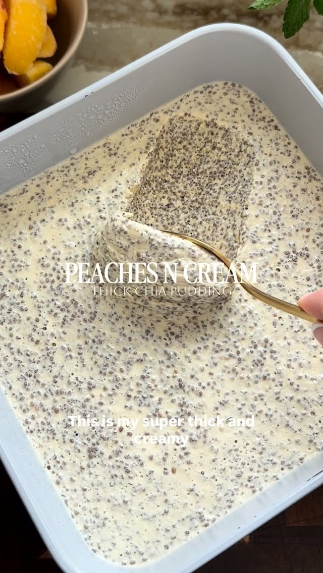 lovelydelites 게시물 이미지: PEACHES N CREAM CHIA PUDDING. 🍑 The next...