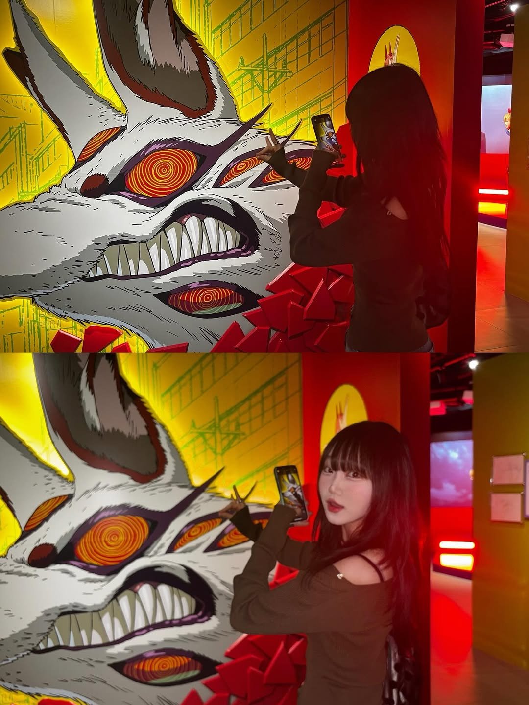 Photo by 강예빈 on August 14, 2025. May be pop art of 2 people, costume, poster and text.